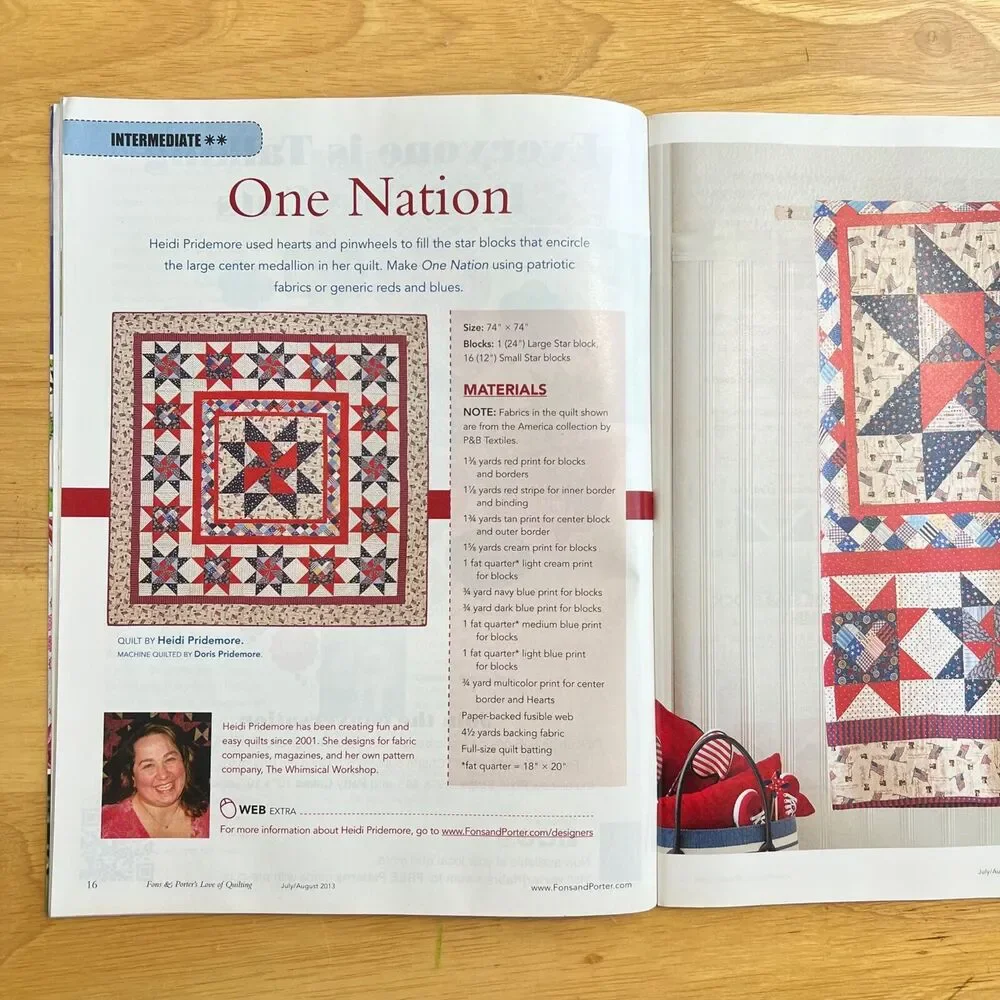 Magazine Lot of Fons and Porters Love of Quilting 3 Fall Winter 2013 Editions